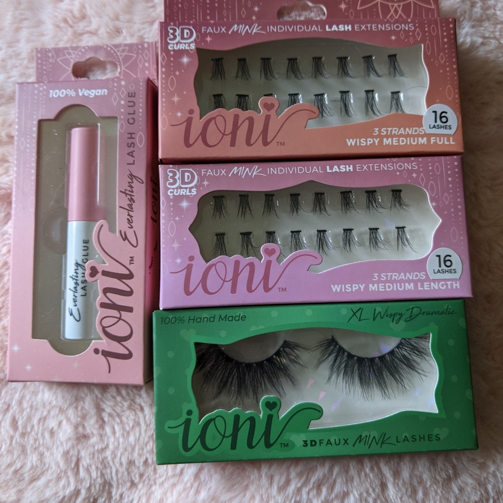 💋Ioni Mink eyelashes 💯 Hand Made|Vegan